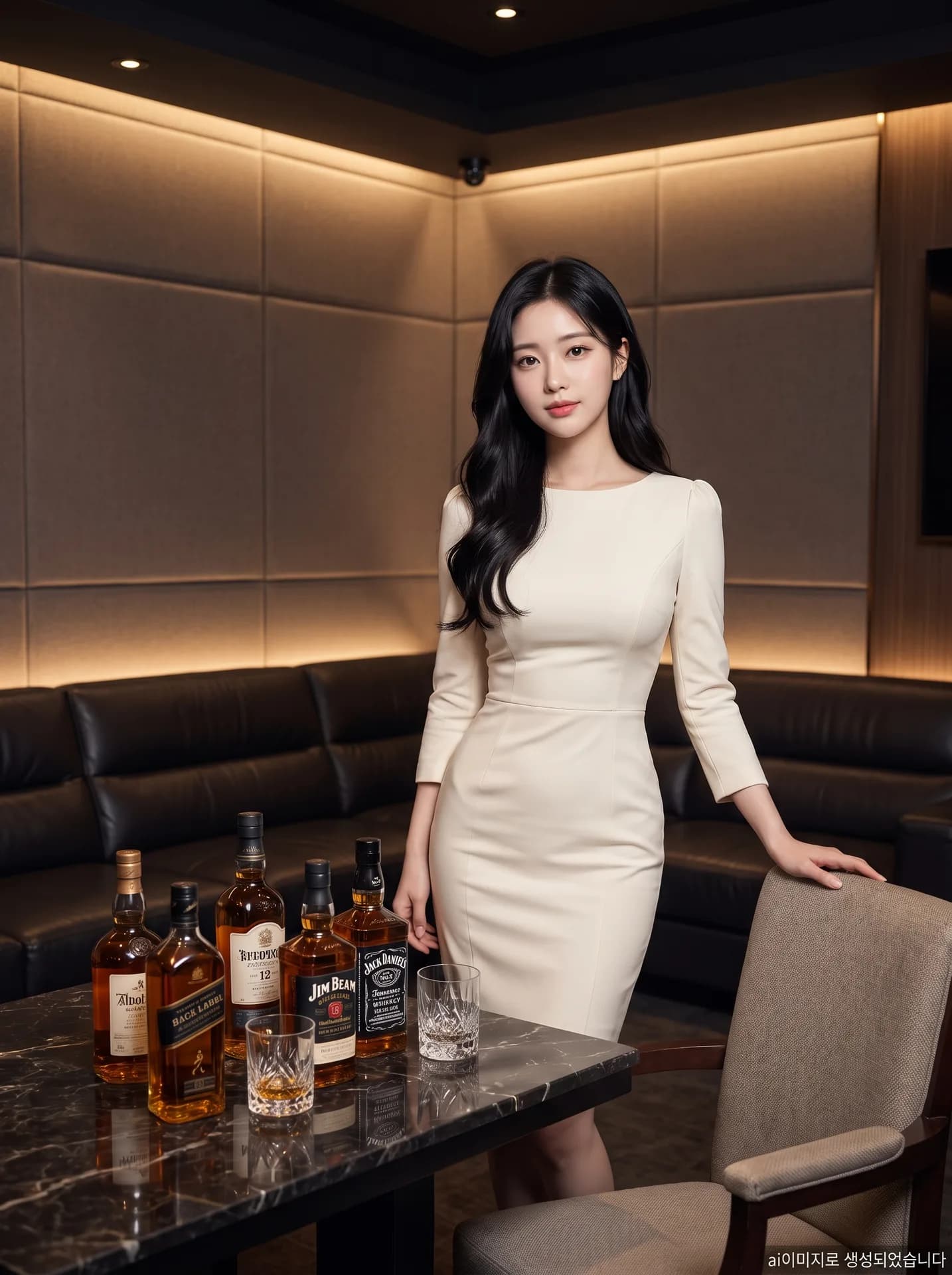 강남 가라오케 룸 내부 — 방음 시공과 독립 환기를 갖춘 하이엔드 룸