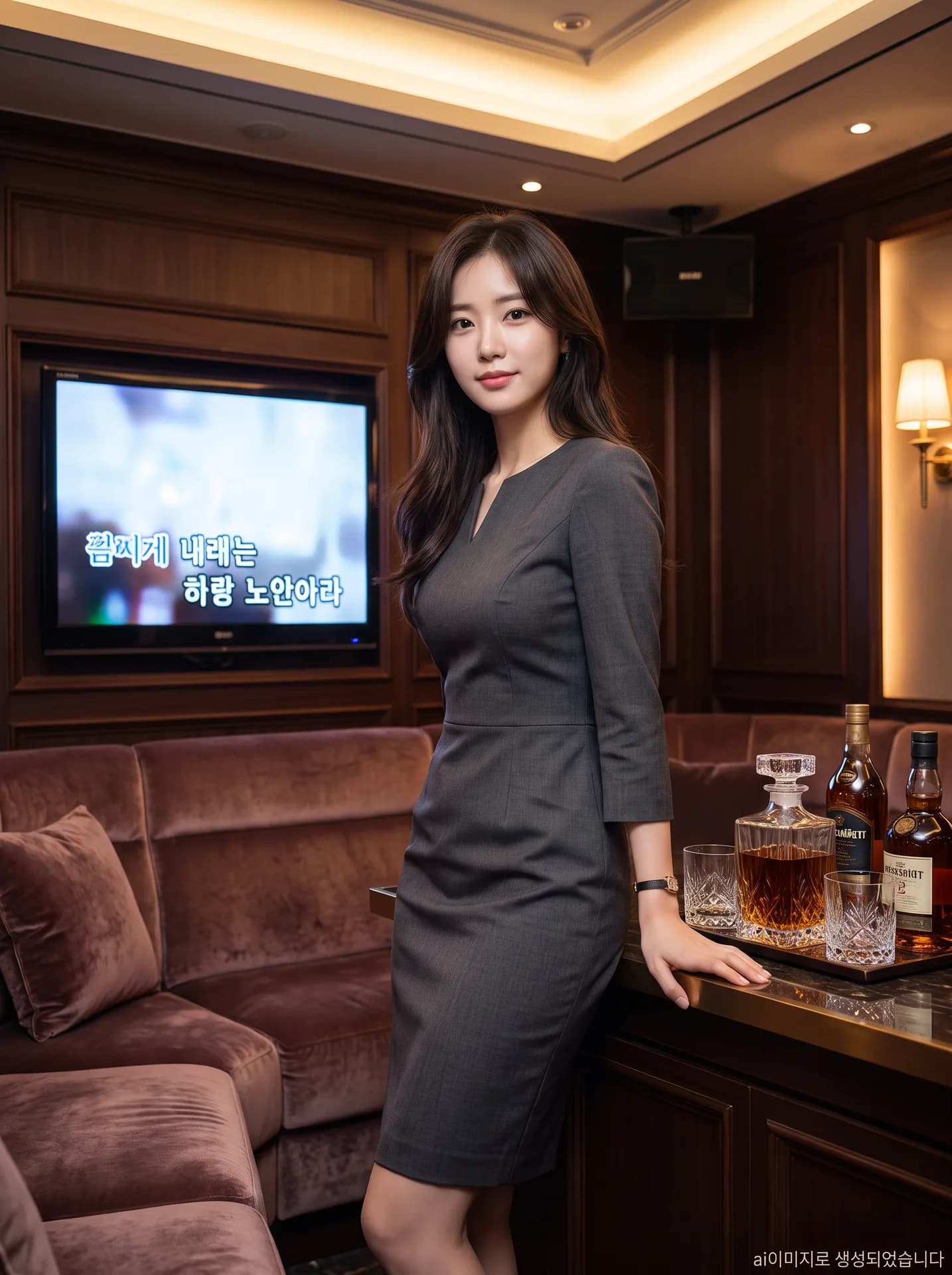 강남 가라오케 본 자리 진행 — 시간제 운영 속에서 노래와 대화가 이어지는 룸